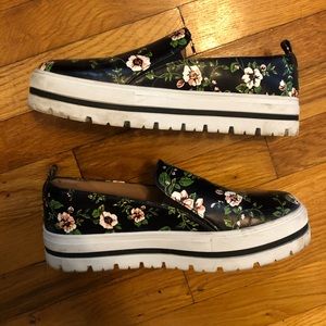 Halogen platform leather sneakers